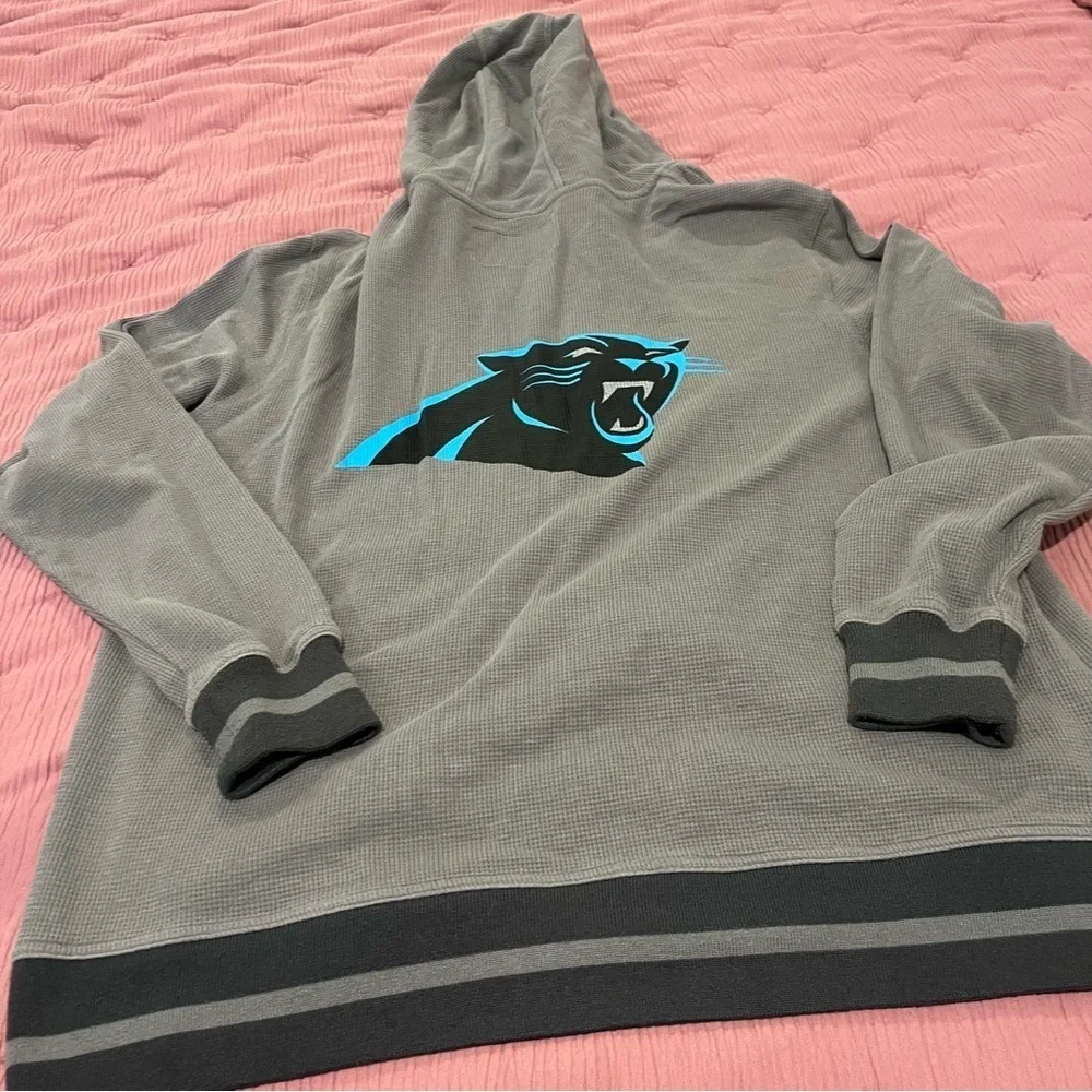 NFL Pro Line Gray Hoodie Carolina Panthers